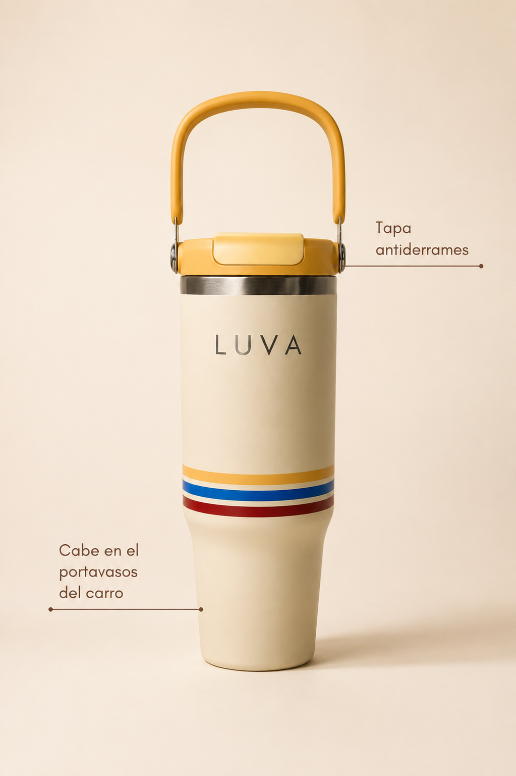 Termo Colombia 946ml — Personalizado con Tu Nombre e Ícono